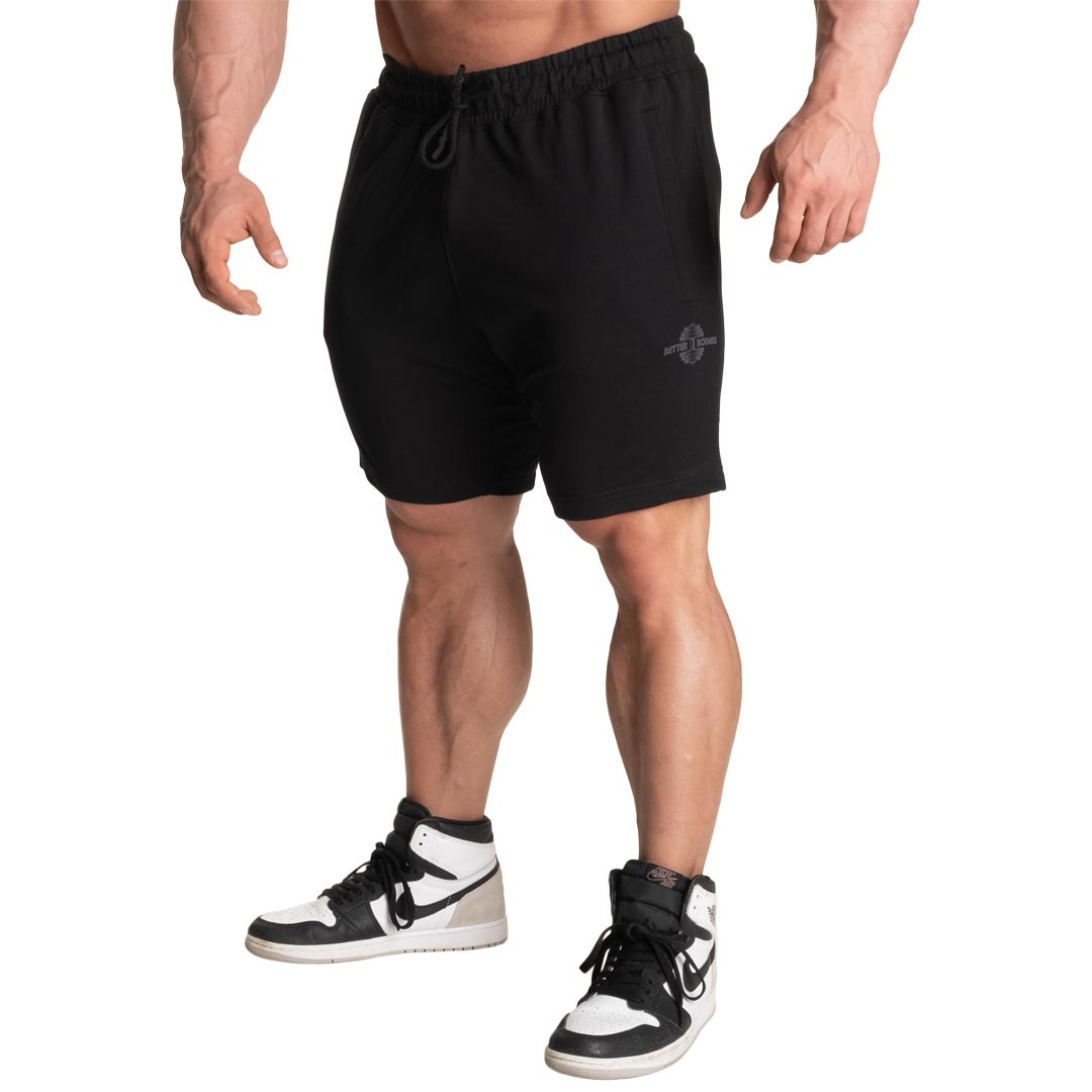 Better Bodies Tapered Sweatshorts Black i gruppen Träningskläder / Shorts hos Proteinbolaget (PB-14277)