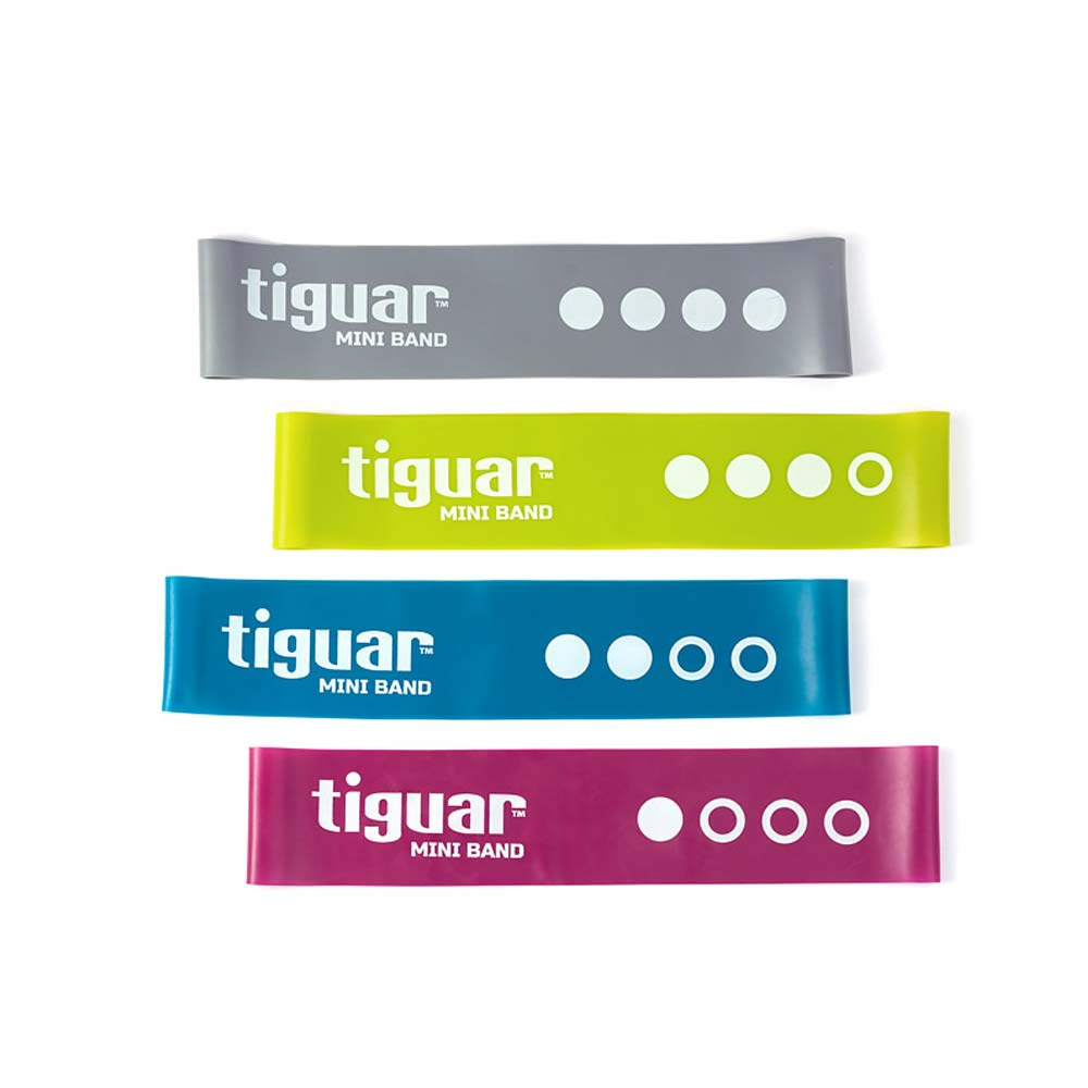 Tiguar Mini Bands 4-pack i gruppen Träningsredskap & Utrustning / Träningsband hos Proteinbolaget (PB-14735)