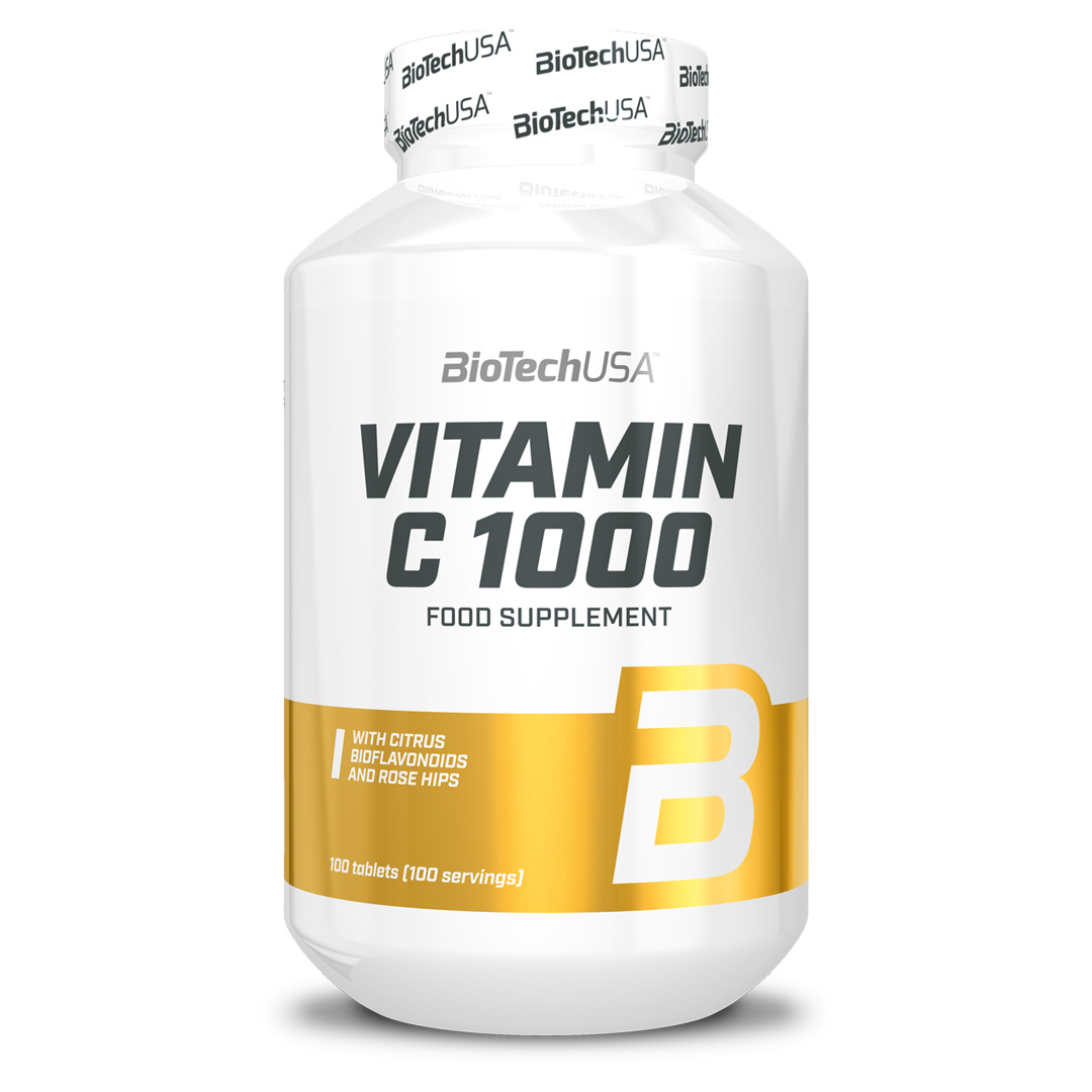 BioTechUSA Vitamin C 1000 100 tabs i gruppen Kosttillskott / Vitaminer / C-vitamin hos Proteinbolaget (PB-15212)
