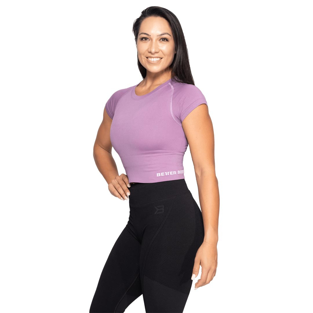 Köp Better Bodies Astoria Seamless Tee Strong Purple