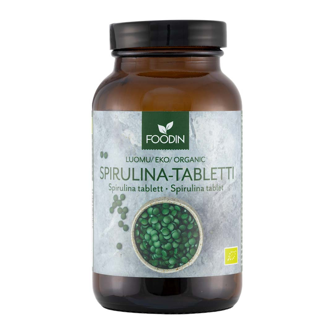Foodin Organic Spirulina Tablets 110 g i gruppen Hälsokost / Spirulina hos Proteinbolaget (PB-15288)