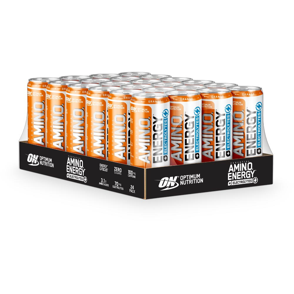 24 x Optimum Nutrition Amino Energy 250 ml Orange i gruppen Drycker / Energidryck hos Proteinbolaget (PB-153)