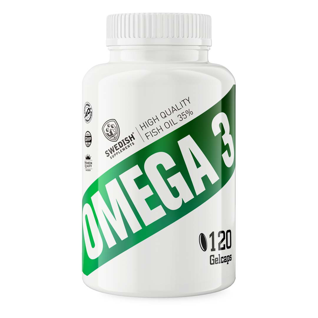 Swedish Supplements Omega 3 120 caps i gruppen Kosttillskott / Fettsyror / Omega-3 hos Proteinbolaget (PB-1565)