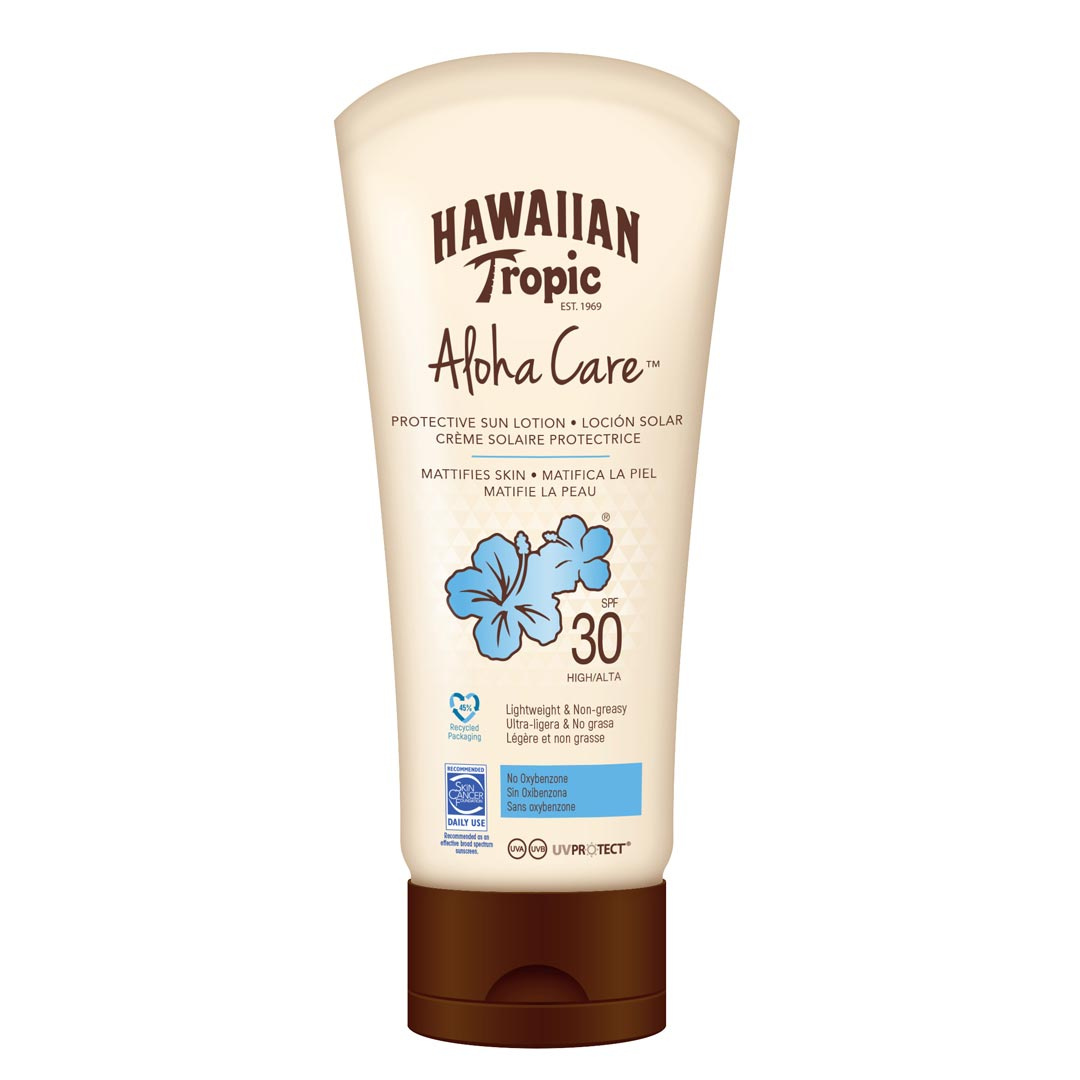 Hawaiian Tropic Aloha Care Lotion SPF 30 180 ml i gruppen Träningsredskap & Utrustning / Kroppsvård hos Proteinbolaget (PB-15843)