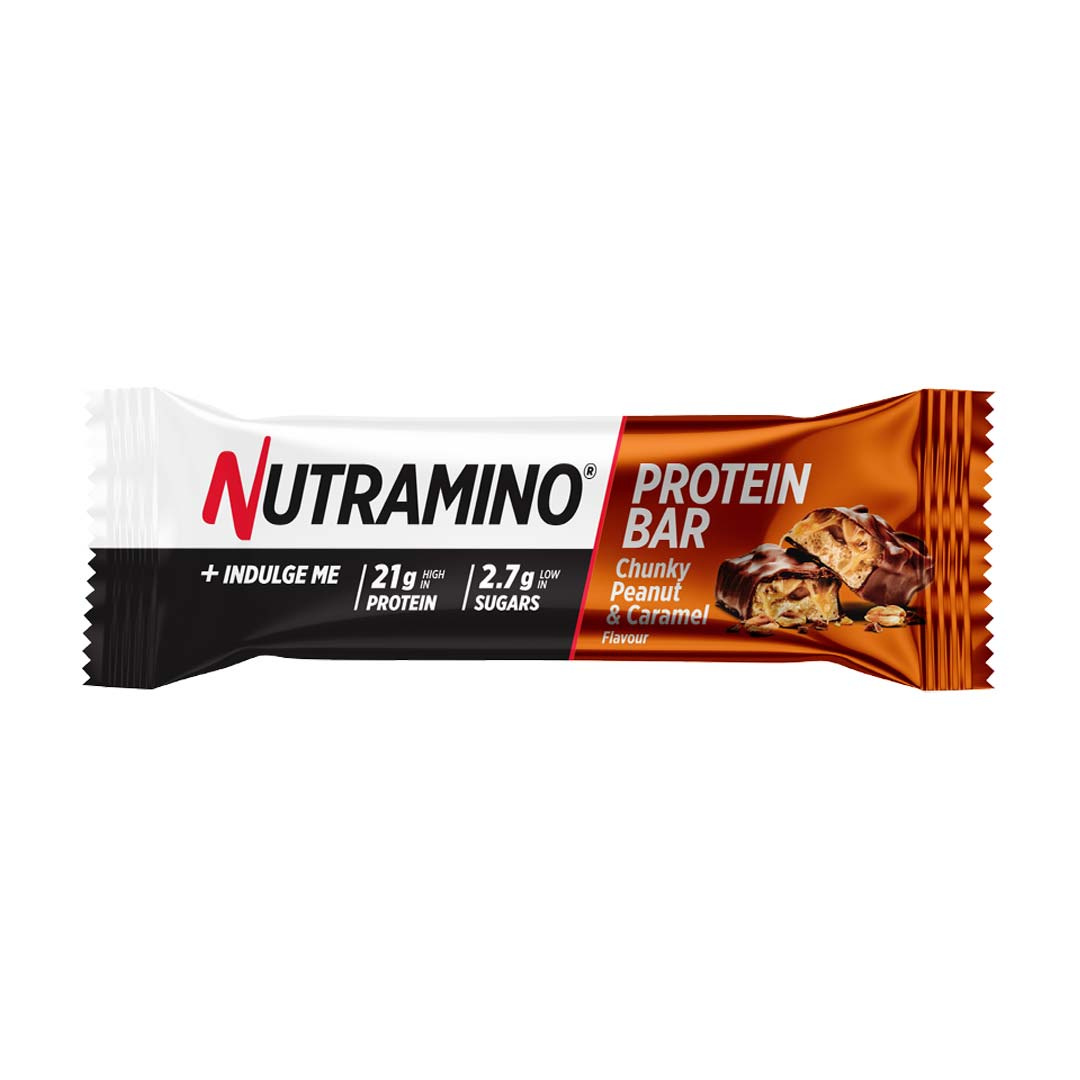 Nutramino Proteinbar Chunky Peanut & Caramel 60 g i gruppen Bars / Proteinbars hos Proteinbolaget (PB-1599)