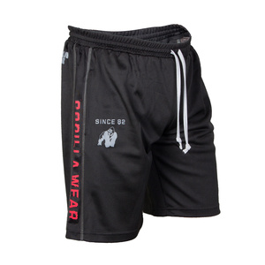 Gorilla Wear Functional Mesh Shorts Svart/Röd i gruppen Träningskläder / Shorts hos Proteinbolaget (PB-1602)