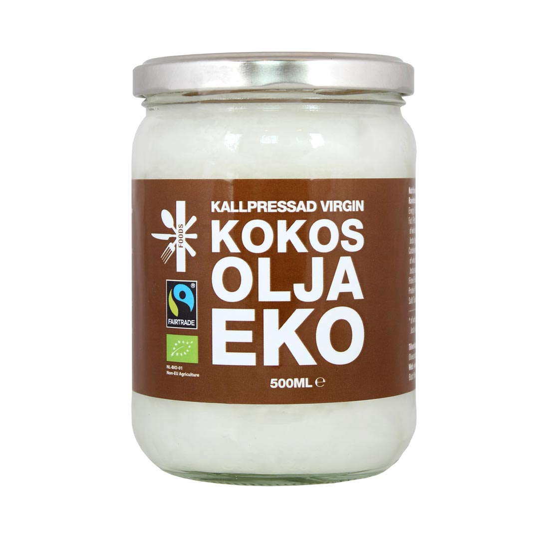 Superfruit Foods EKO Kokosolja Kallpressad 500 ml i gruppen Hälsokost / Kokosolja hos Proteinbolaget (PB-16043)