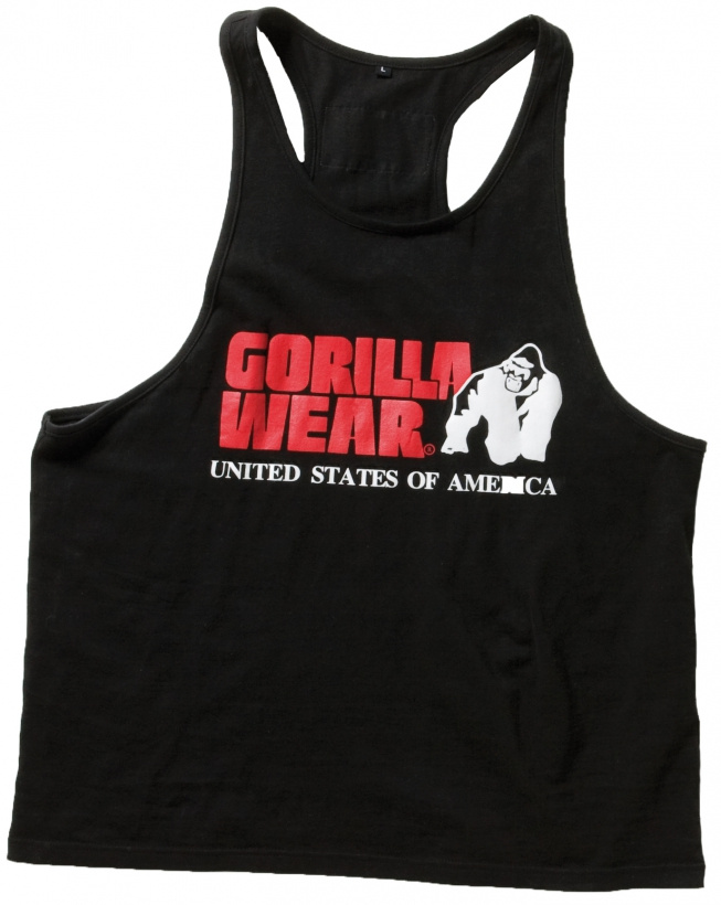 Gorilla Wear Classic Tank Top Svart i gruppen Träningskläder / Linnen hos Proteinbolaget (PB-1606)