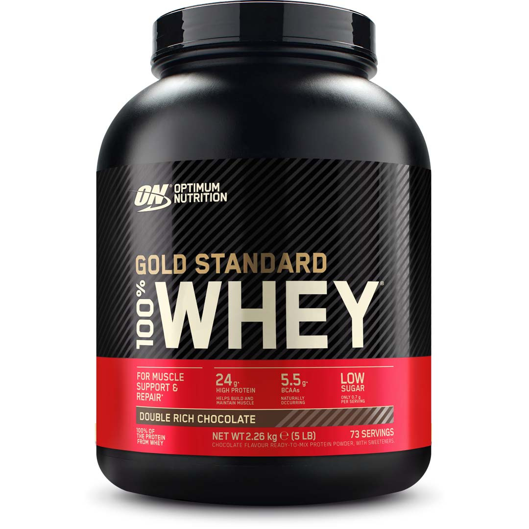 Optimum Nutrition 100% Whey Gold Standard 2.27 kg i gruppen Kosttillskott / Proteinpulver / Vassleprotein / Vassleisolat hos Proteinbolaget (PB-16164)