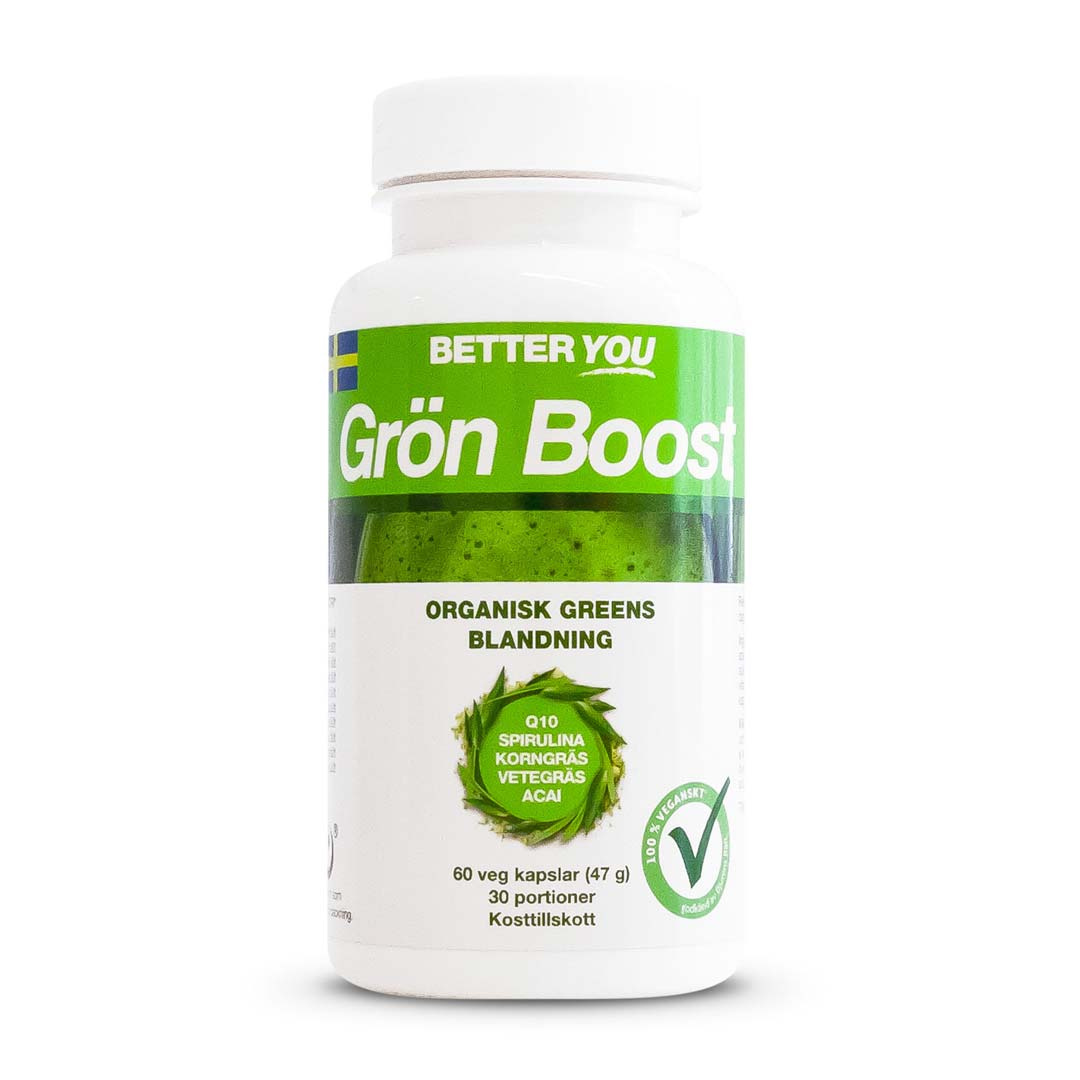 Better You Grön Boost 60 caps i gruppen Hälsokost / Greensblandningar hos Proteinbolaget (PB-16755)