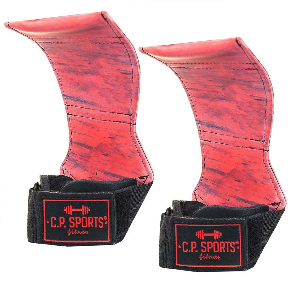 C.P. Sports Power Pads Comfort Red i gruppen Träningsredskap & Utrustning / Dragremmar & Grepp hos Proteinbolaget (PB-16794)