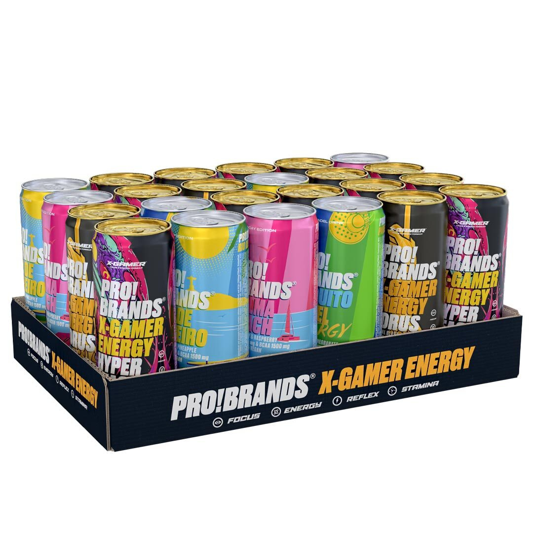 24 x Pro Brands Energy Drink 330 ml i gruppen Drycker / Energidryck hos Proteinbolaget (PB-167)