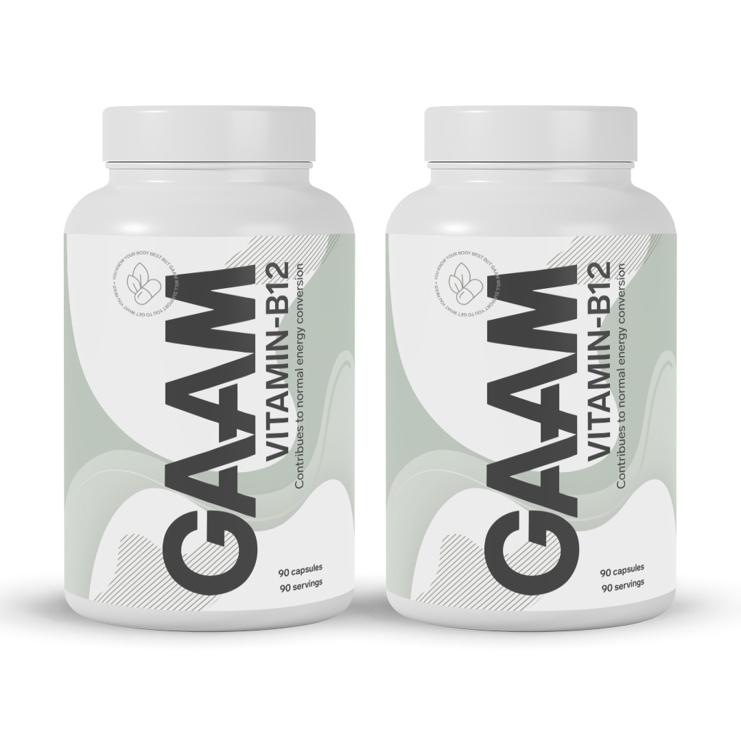 GAAM Health Series Vitamin B12 180 caps i gruppen Kosttillskott / Vitaminer / B-vitamin hos Proteinbolaget (PB-16881)