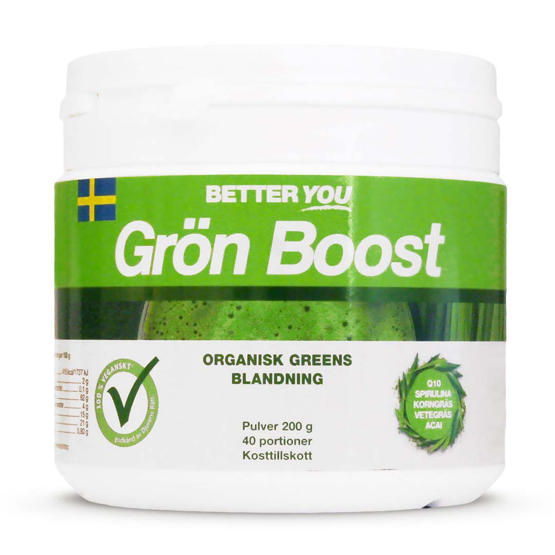 Better You Grön Boost Pulver 200 g i gruppen Hälsokost / Greensblandningar hos Proteinbolaget (PB-16992)