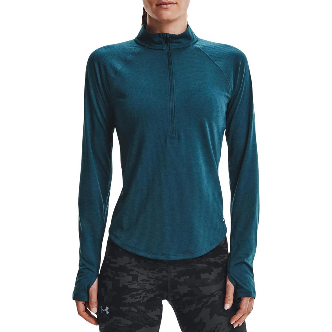 Under Armour Womens UA Streaker Run Half Zip Blue Note i gruppen Träningskläder / Tröjor hos Proteinbolaget (PB-170033)