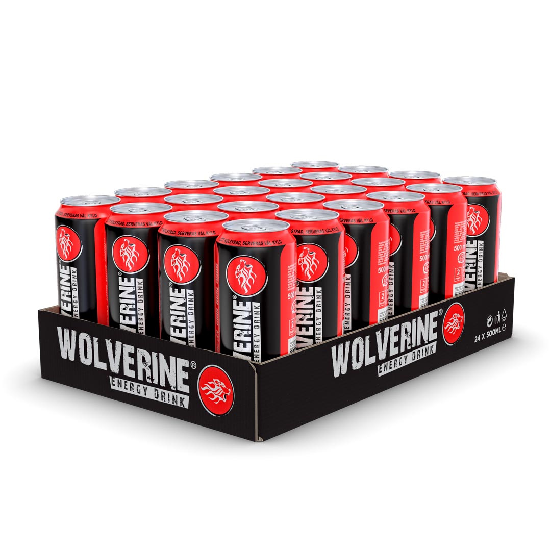 24 x Wolverine Energy Drink 500 ml i gruppen Drycker / Energidryck hos Proteinbolaget (PB-17021)