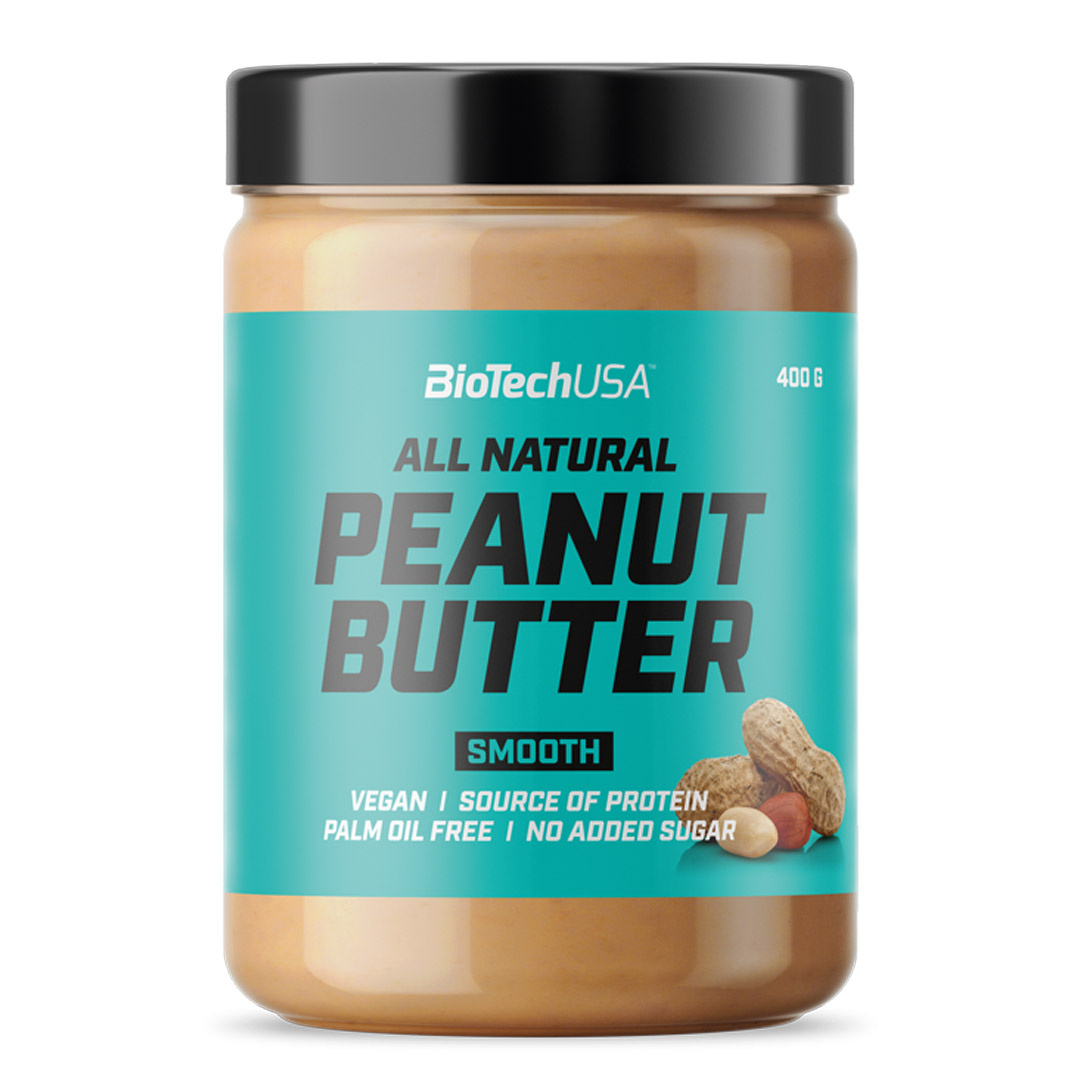 BioTechUSA Peanut Butter 400 g i gruppen Livsmedel / Spreads / Jordnötssmör hos Proteinbolaget (PB-17341)