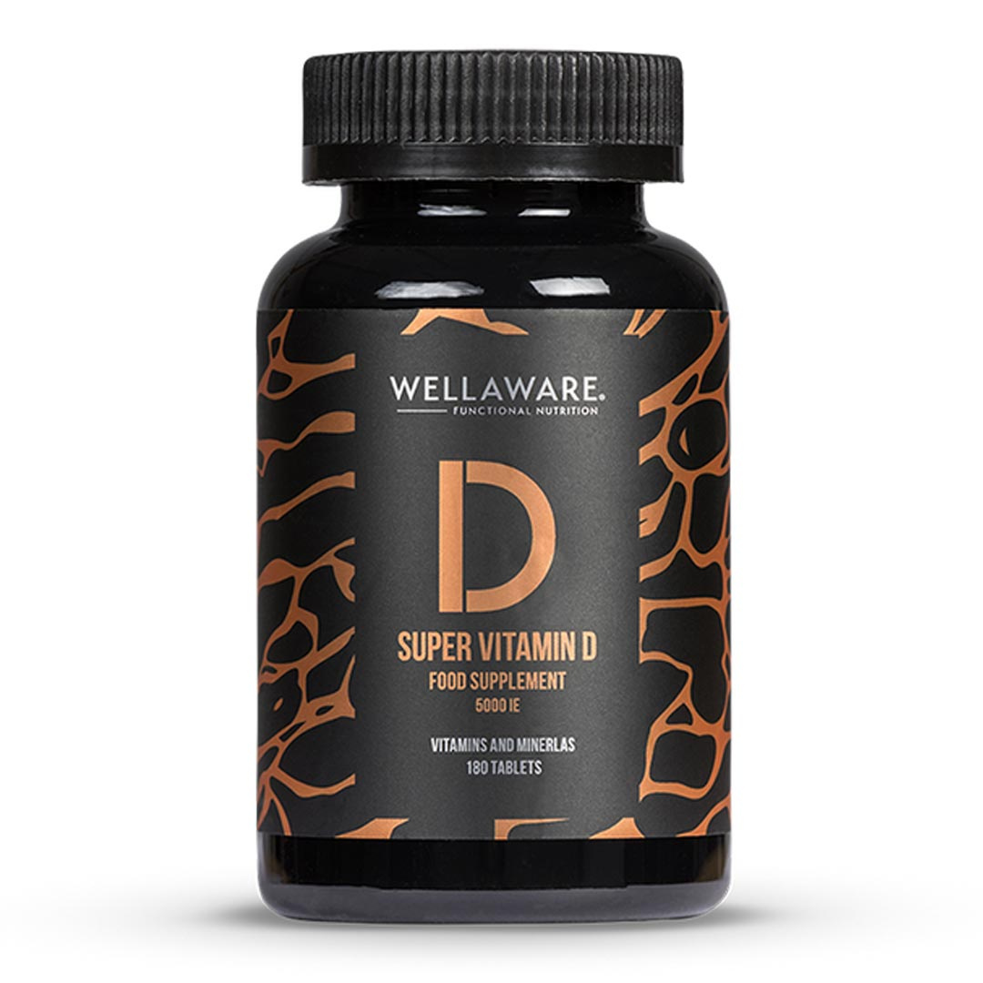 WellAware Super Vitamin D3 5000IE 180 tabs i gruppen Kosttillskott / Vitaminer / D-vitamin hos Proteinbolaget (PB-17744)