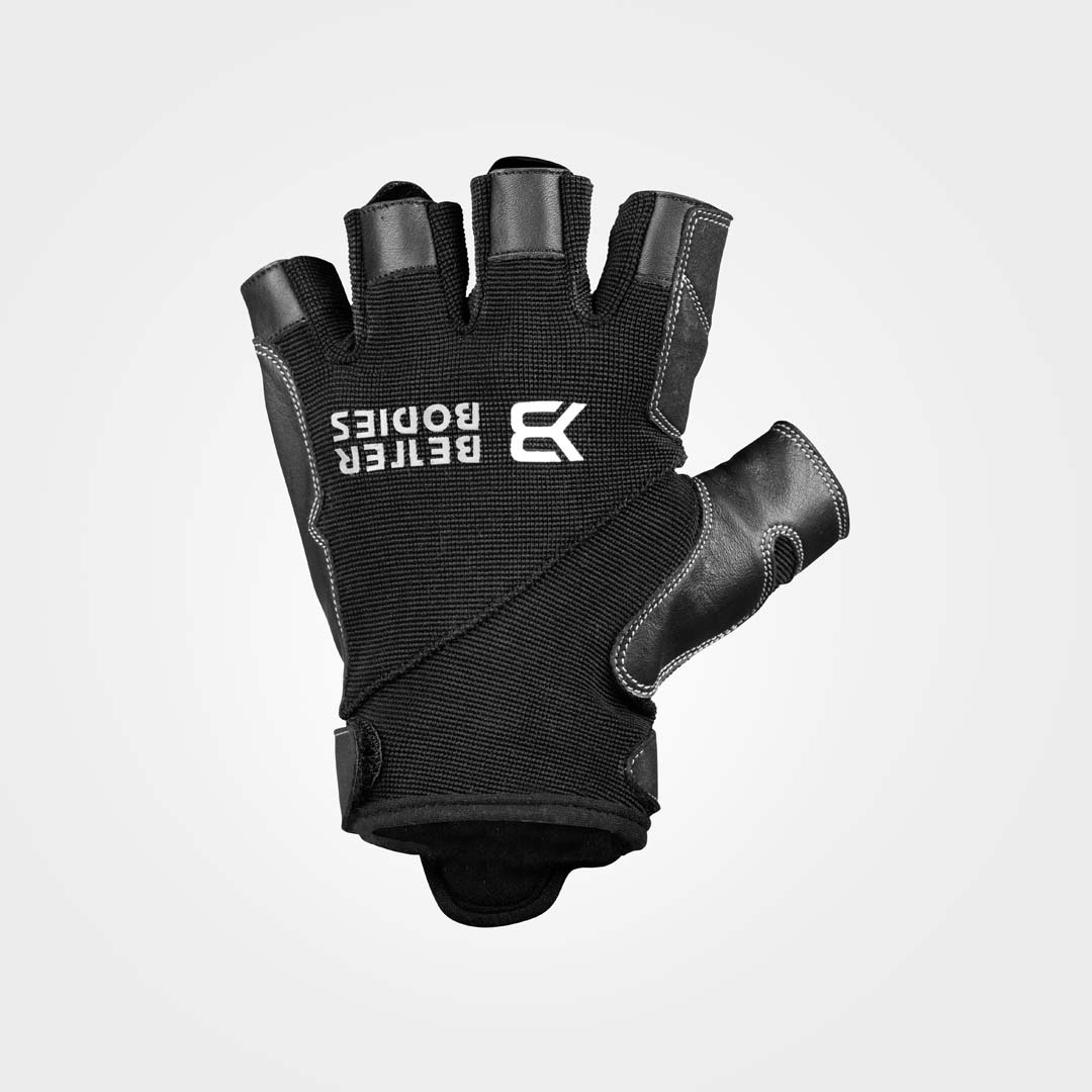 Better Bodies Pro Gym Gloves Black i gruppen Träningsredskap & Utrustning / Träningshandskar hos Proteinbolaget (PB-1782)