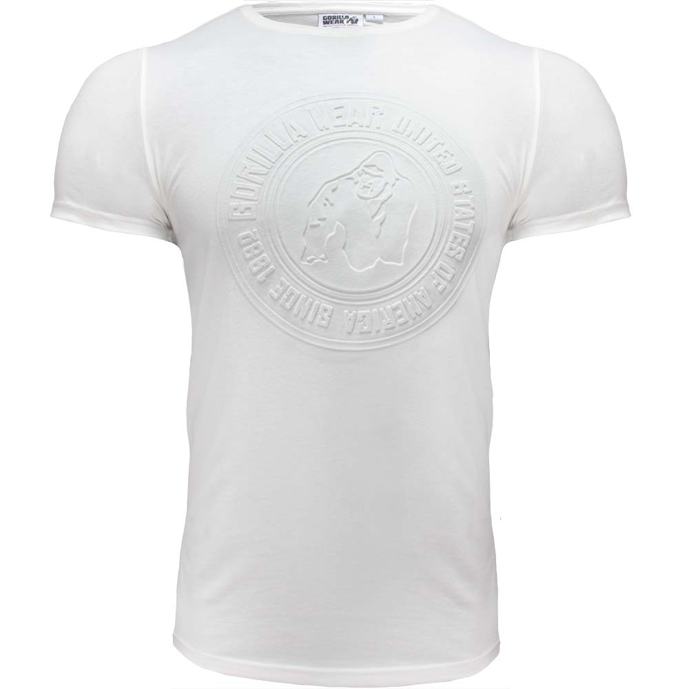Gorilla Wear San Lucas T-Shirt White i gruppen Träningskläder / T-shirt hos Proteinbolaget (PB-17894)