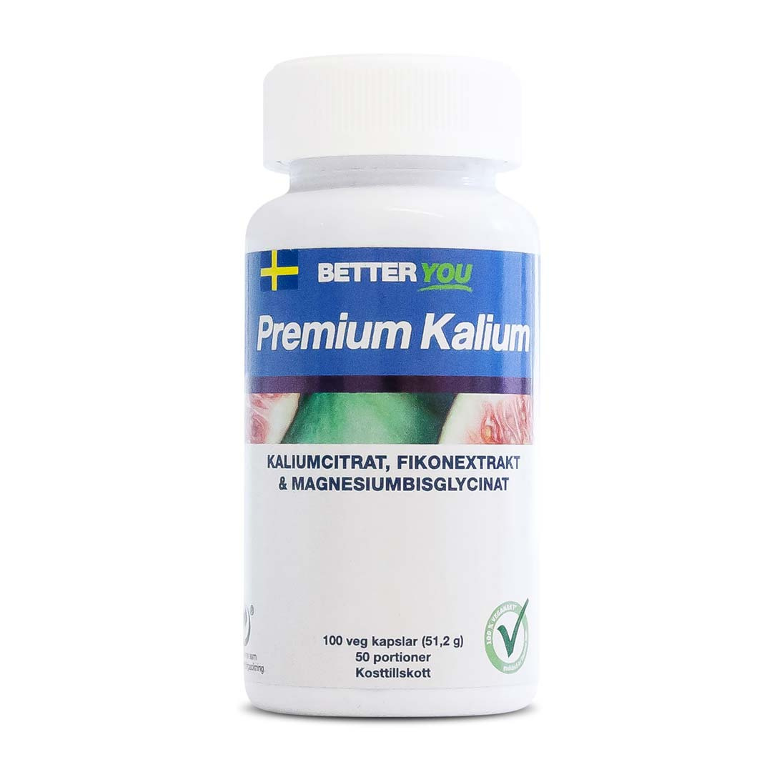 Better You Premium Kalium 100 caps i gruppen Kosttillskott / Mineraler / Kalium hos Proteinbolaget (PB-17921)