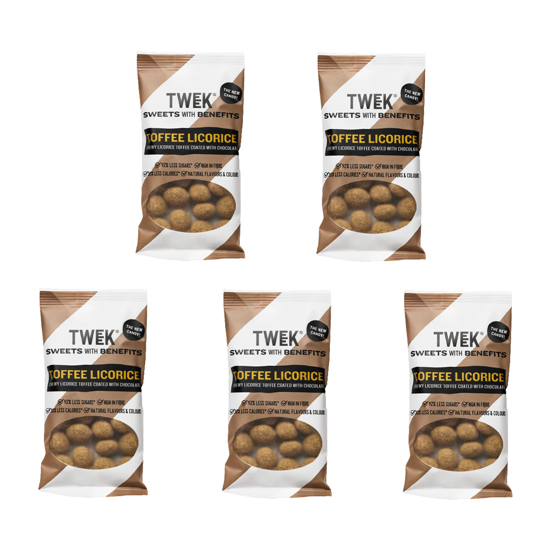 5 x Tweek Sweets Toffee Licorice 65 g i gruppen Livsmedel / Snacks & godis / Godis hos Proteinbolaget (PB-180009)