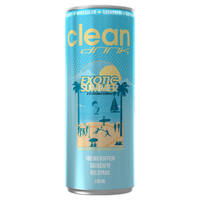 24 x Clean Drink 330 ml Exotic Summer - Limited edition