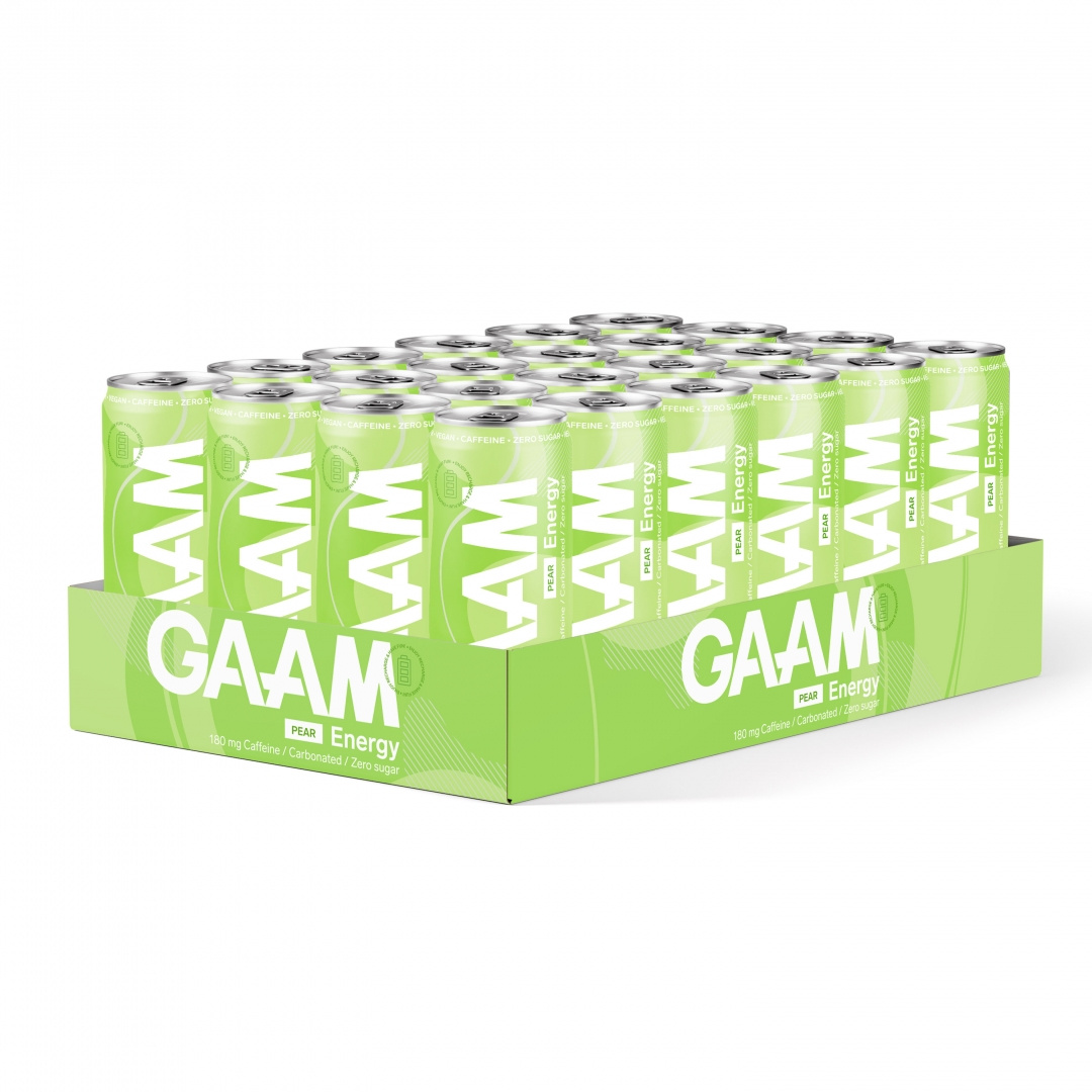 24 x GAAM Energy 330 ml Pear i gruppen Drycker / Energidryck hos Proteinbolaget (PB-1855)