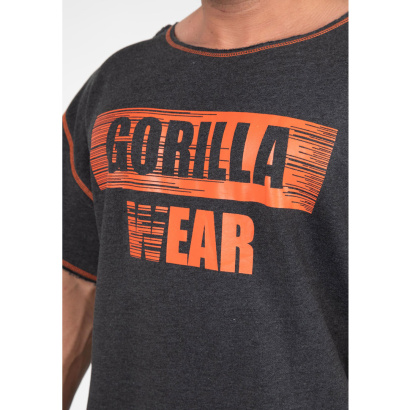 Gorilla Wear Wallace Workout Top Grey/Orange