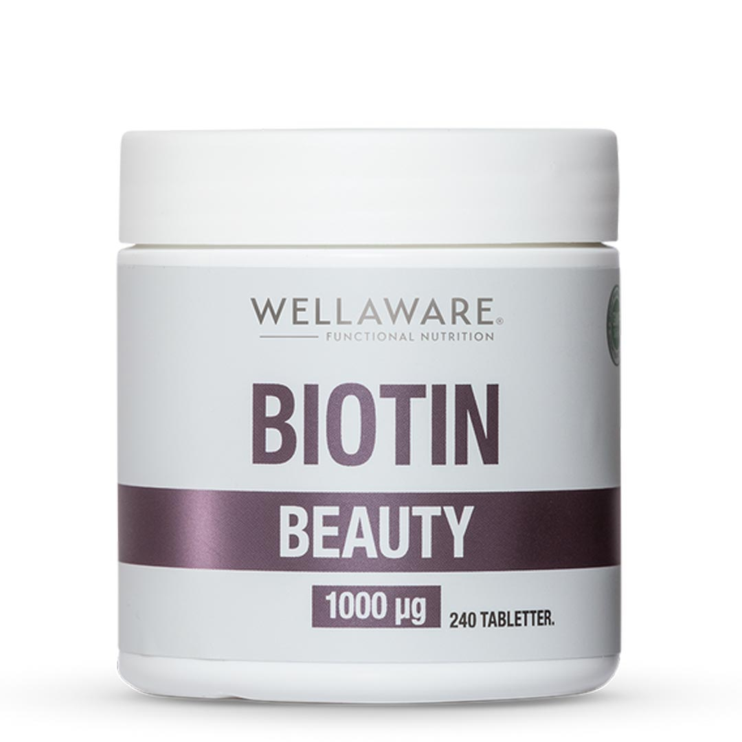 WellAware Biotin 240 tabs i gruppen Kosttillskott / Vitaminer / B-vitamin hos Proteinbolaget (PB-20299)