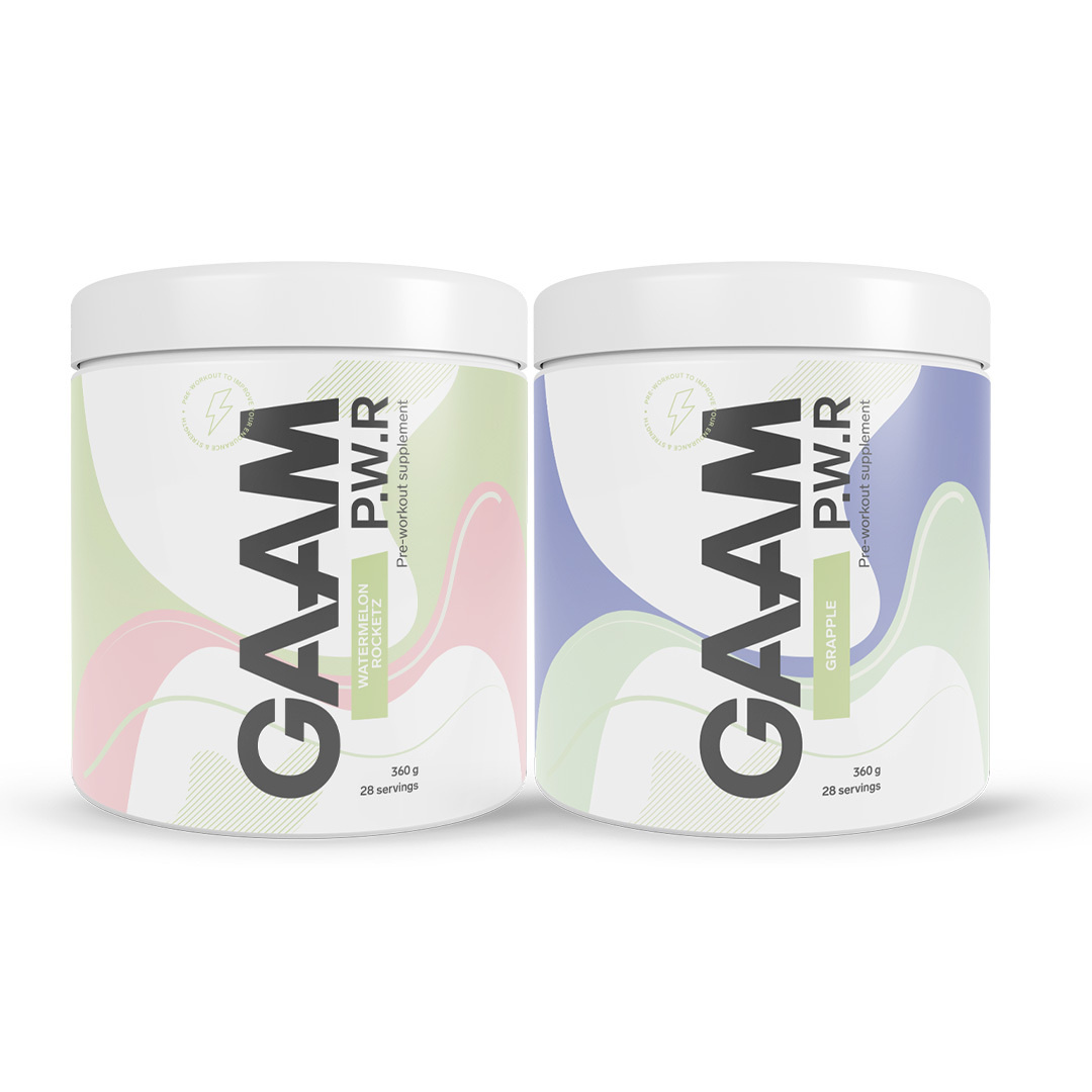 2 x GAAM Candy Series P.W.R 360 g i gruppen Kosttillskott / Prestationshöjare / Pre Workout / PWO hos Proteinbolaget (PB-210023)