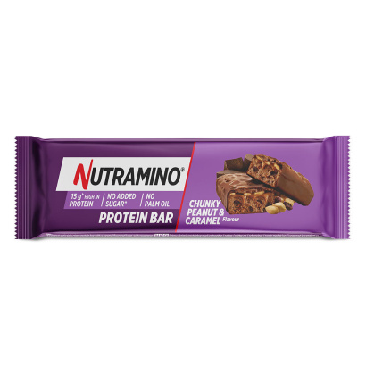 12 x Nutramino Protein Bar 55 g Chunky Peanut and Caramel