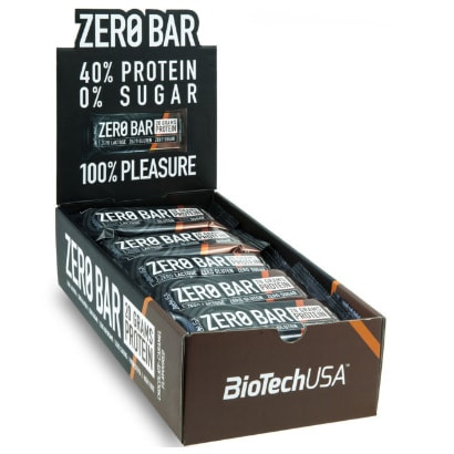 20 x BioTechUSA Zero Bar 50 g i gruppen Bars / Proteinbars hos Proteinbolaget (PB-2118)