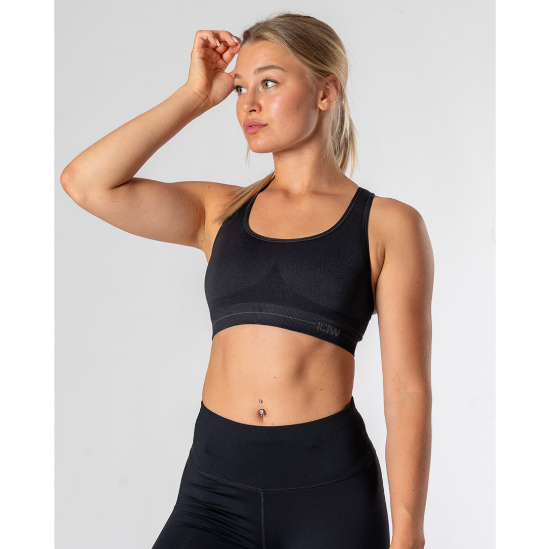 ICANIWILL Everyday Seamless Sports Bra, Black