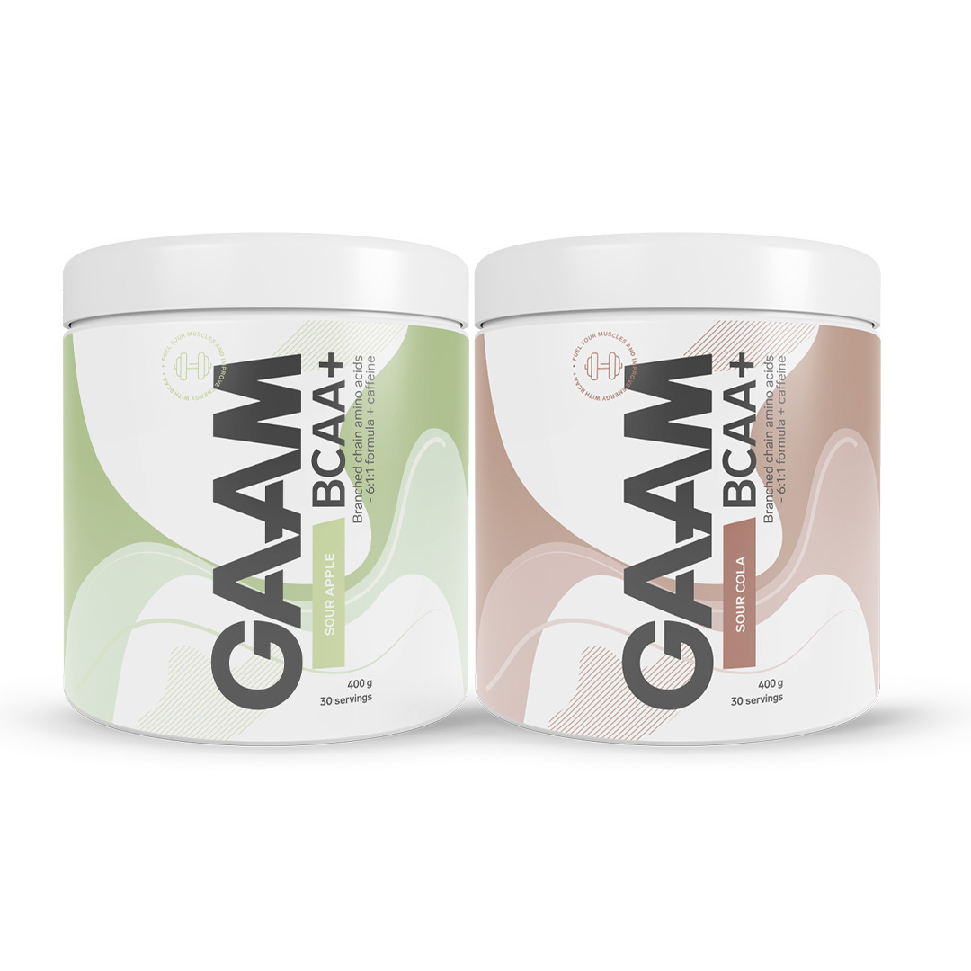 2 x GAAM BCAA + Caffeine 400 g i gruppen Kosttillskott / Aminosyror / BCAA hos Proteinbolaget (PB-218822)