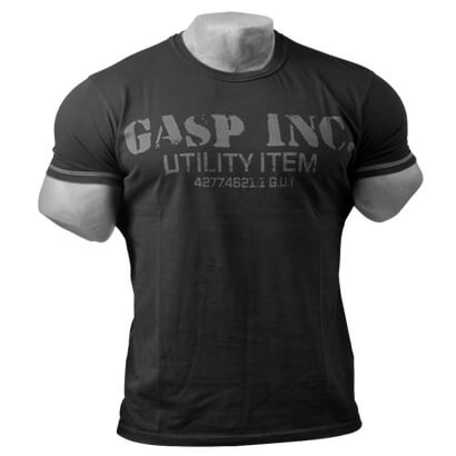 GASP Utility Tee Black i gruppen Träningskläder / T-shirt hos Proteinbolaget (PB-21893)