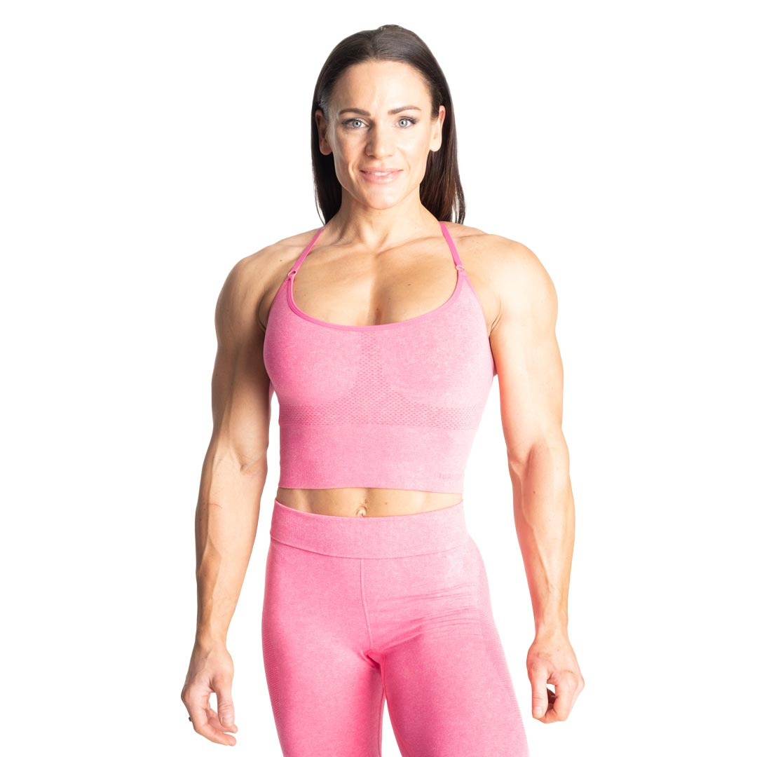 Better Bodies Astoria Seamless Bra Hot Pink Melange i gruppen Träningskläder / Sport-BH hos Proteinbolaget (PB-22020942)