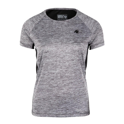 Gorilla Wear Monetta Performance T-Shirt Grey Melange/Black