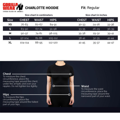 Gorilla Wear Charlotte Hoodie Black