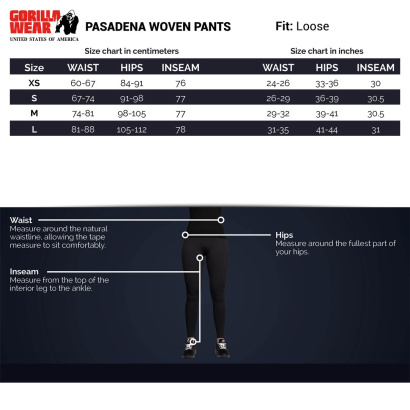 Gorilla Wear Pasadena Woven Pants Black Gorilla Wear Pasadena Woven Pants Black