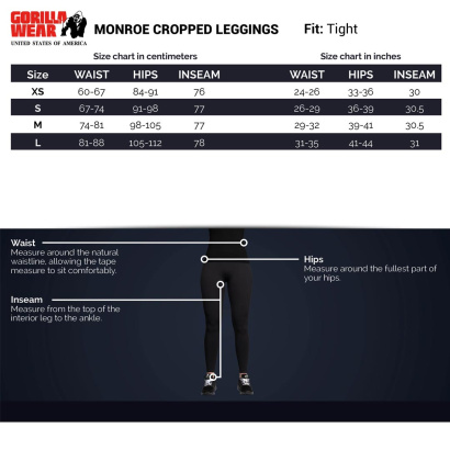 Gorilla Wear Monroe Cropped Leggings Army Green Gorilla Wear Monroe Cropped Leggings Army Green