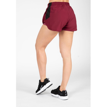 Gorilla Wear Salina 2-In-1 Shorts Burgundy Red Gorilla Wear Salina 2-In-1 Shorts Burgundy Red