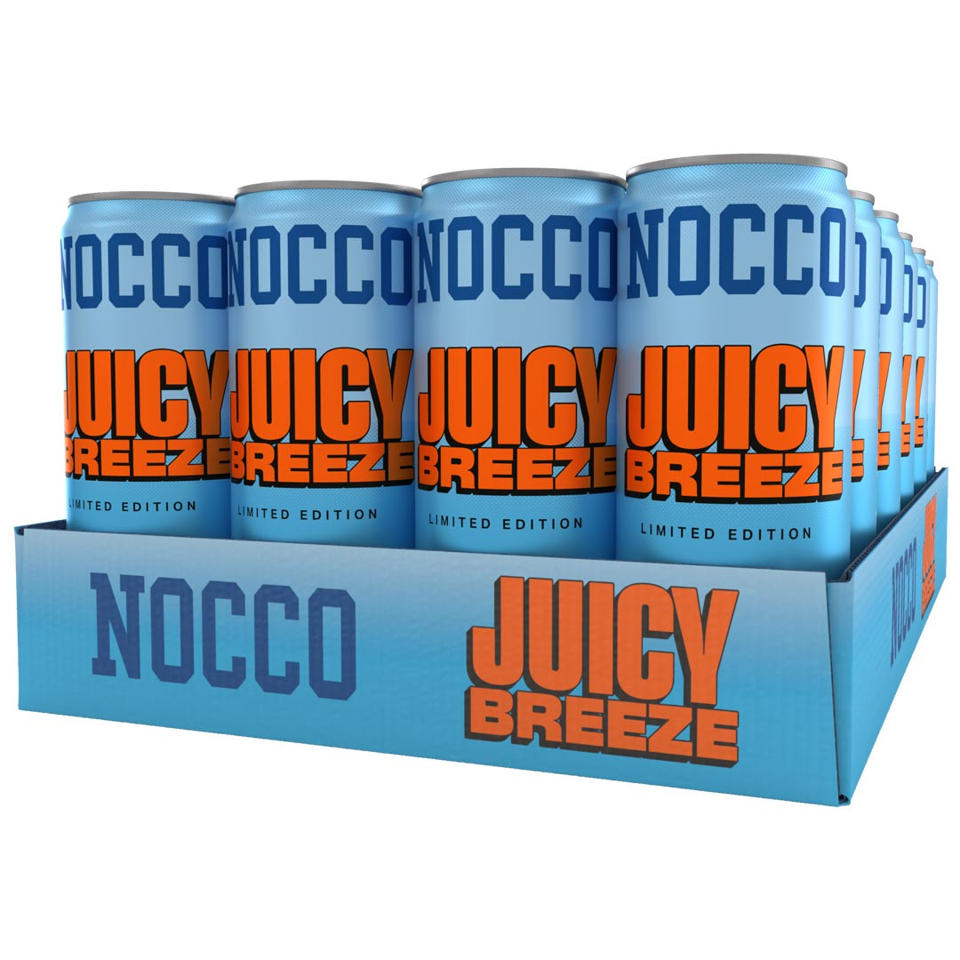 24 x NOCCO BCAA 330 ml Juicy Breeze i gruppen Drycker / Energidryck hos Proteinbolaget (PB-22031288)