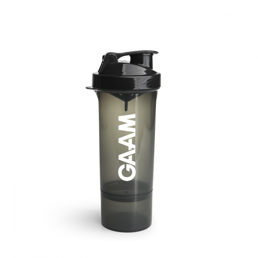 GAAM Smartshake Slim 500 ml Black i gruppen Träningsredskap & Utrustning / Shakers & Vattenflaskor / Shakers hos Proteinbolaget (PB-2203141-3)