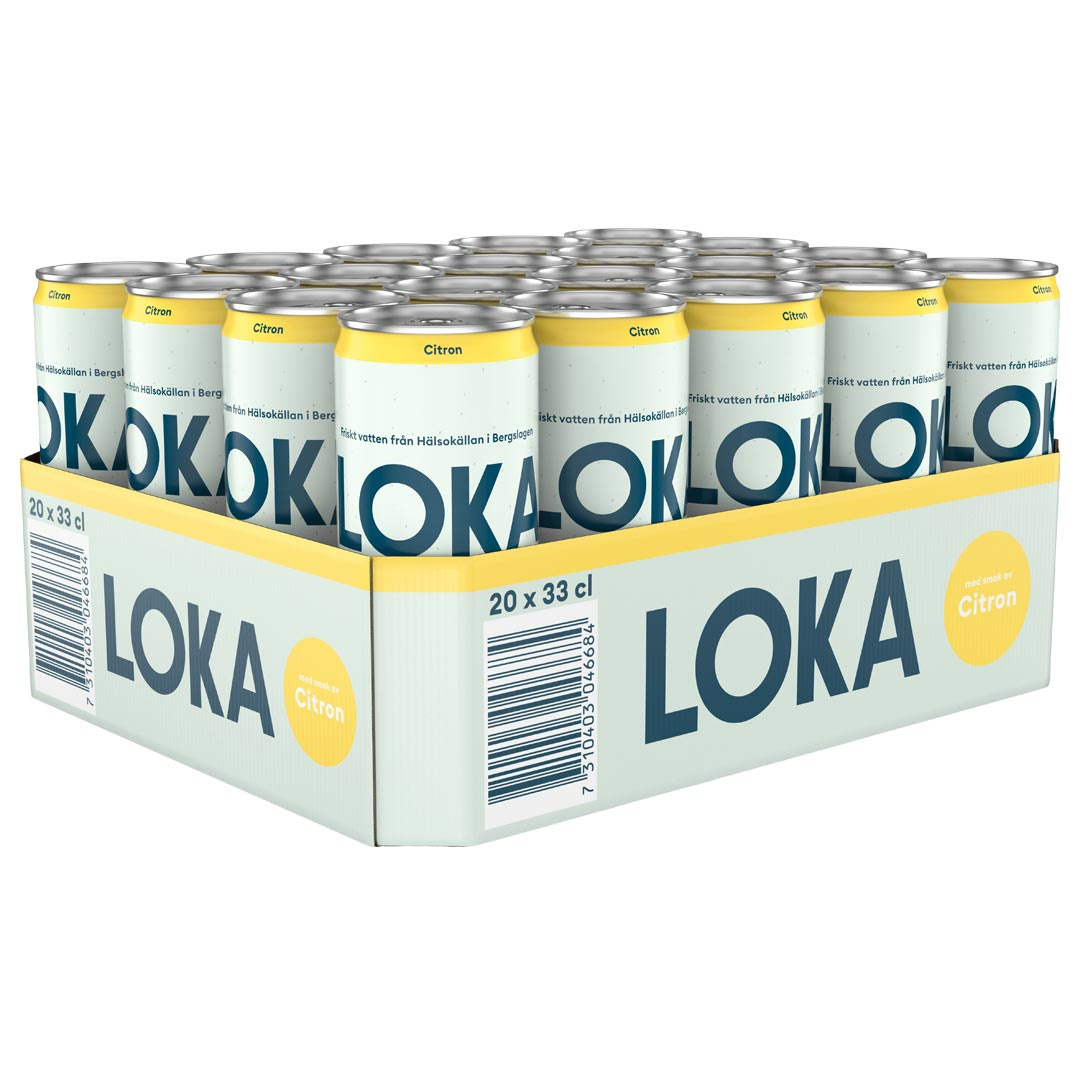 20 x LOKA 330 ml Citron i gruppen Drycker / Mineralvatten hos Proteinbolaget (PB-2204133)