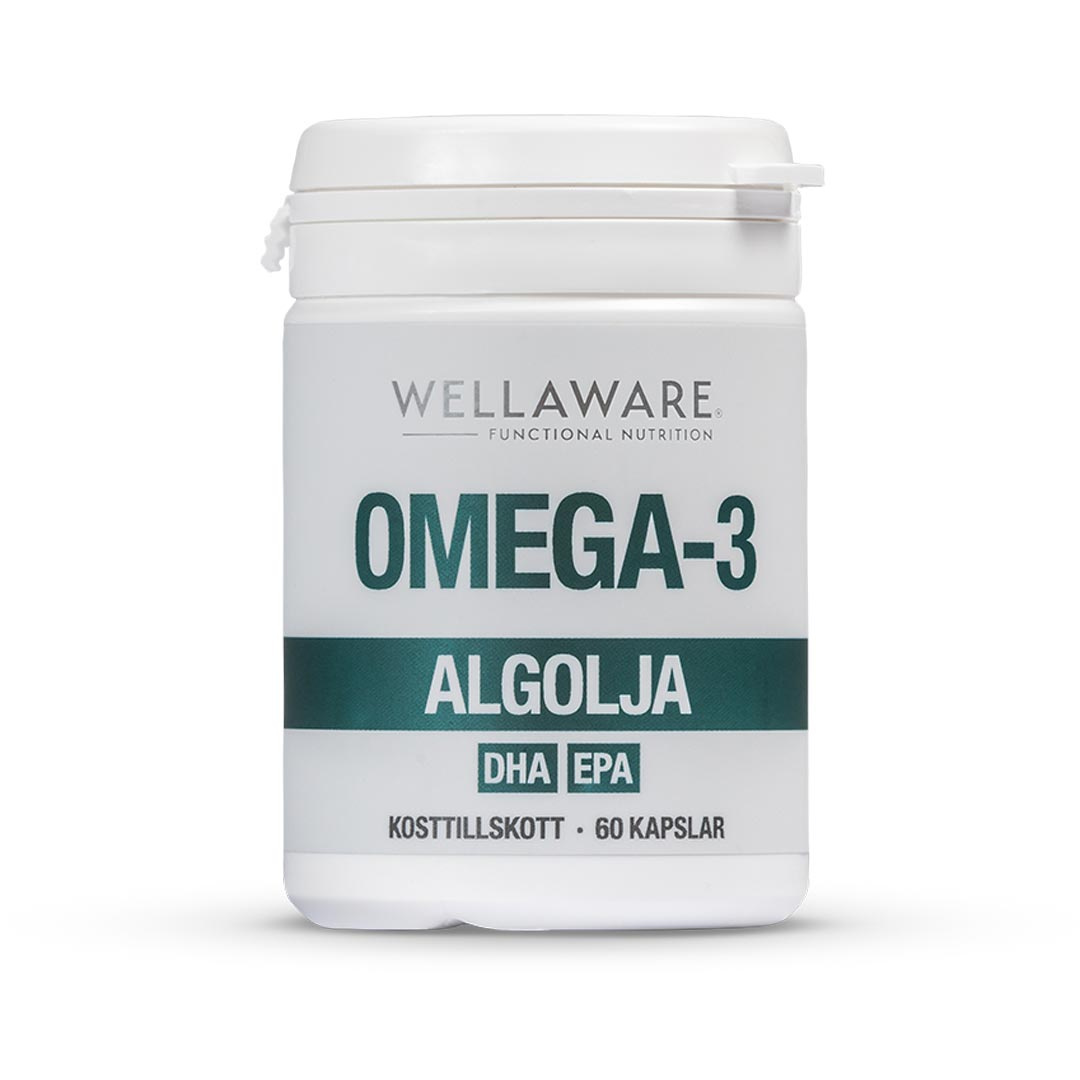 WellAware Vegansk Omega 3 60 caps i gruppen Kosttillskott / Fettsyror / Omega-3 hos Proteinbolaget (PB-220503)