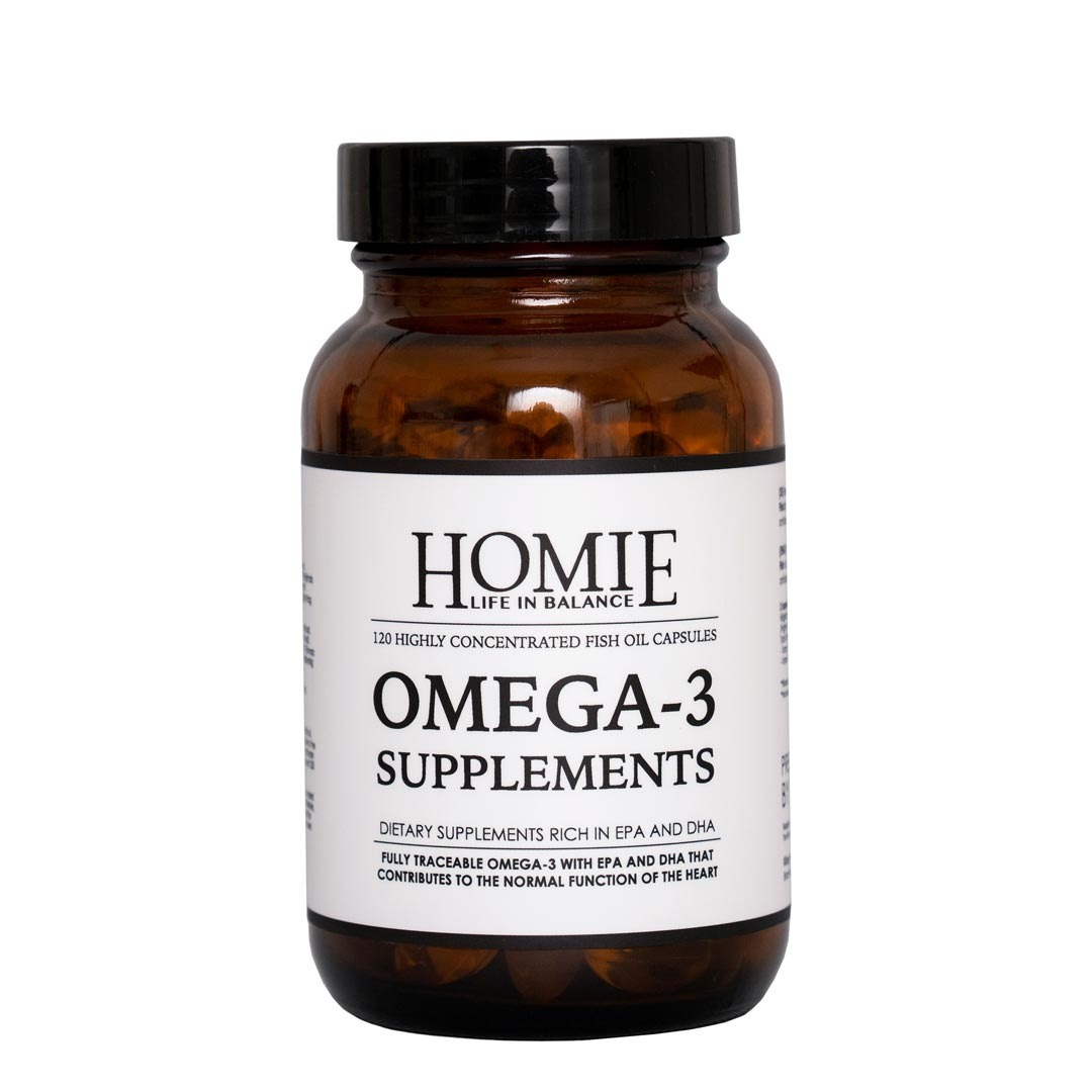 Homie Omega-3 120 caps i gruppen Kosttillskott / Fettsyror / Omega-3 hos Proteinbolaget (PB-2205137)
