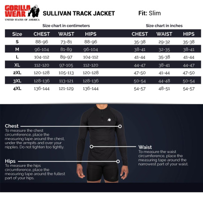Gorilla Wear Sullivan Track Jacket Black