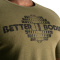 Better Bodies Recruit Tee Army Green Melange