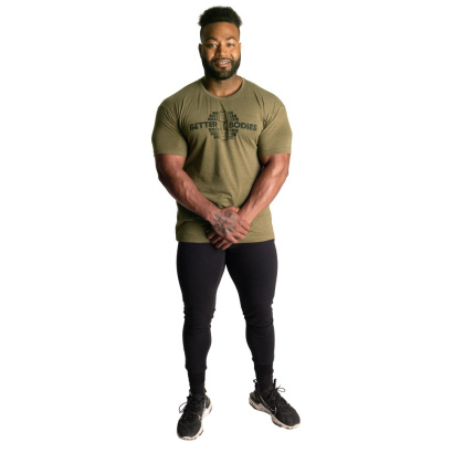 Better Bodies Recruit Tee Army Green Melange